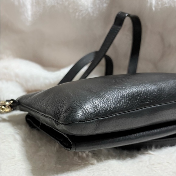 Lodis Black Crossbody Bag with Gold Accents - Picture 4 of 8